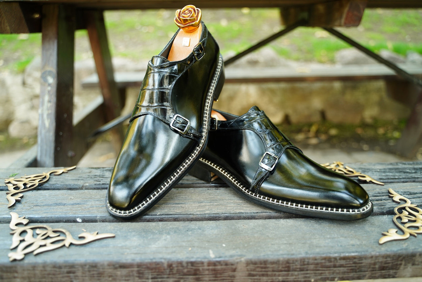 Men Custom Shoes, Leather Monk Strap Shoes Men Dress Shoes Formal Shoe For Men, Brogue Shoes for Men Handmade Men Shoes,Wedding Shoe