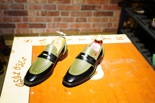 Black Brown Slip On Loafers For Men Handmade Premiım Quality Genuine Leather Shoes Dress Shoes Platform loafers Luxury Slip Ons