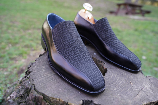 Black Leather Handmade Men Loafer / Men Dress Shoes Premium Quality Made To Order Men Shoe Loafer&Slip Ons