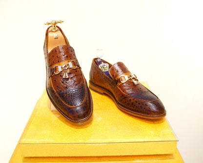 Kiltie Loafer Men Dress Shoes Premium Quality Genuine Leather Handmade Custom Shoe Made To Order Customizable Custom Gift For Men /Him/Dad