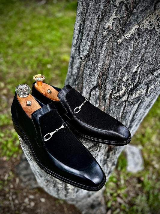 Leather Sole Men's Leather Classic Shoes Formal Shoes Black Shoes Dress Shoes For Men Custom Bespoke Shoes Slip Ons Loafer
