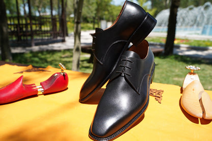 Whole Cut Black Oxford Men Shoes Leather Handmade Customized Made To Order Shoes Men Oxford Shoes Casual Men Shoes Premium Quality