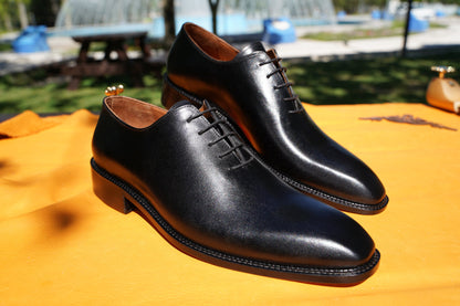 Men Shoes Whole Cut Black Oxford Men Shoes Leather Handmade Customized Made To Order Shoes Men Oxford Shoes Casual Shoes Business Shoes