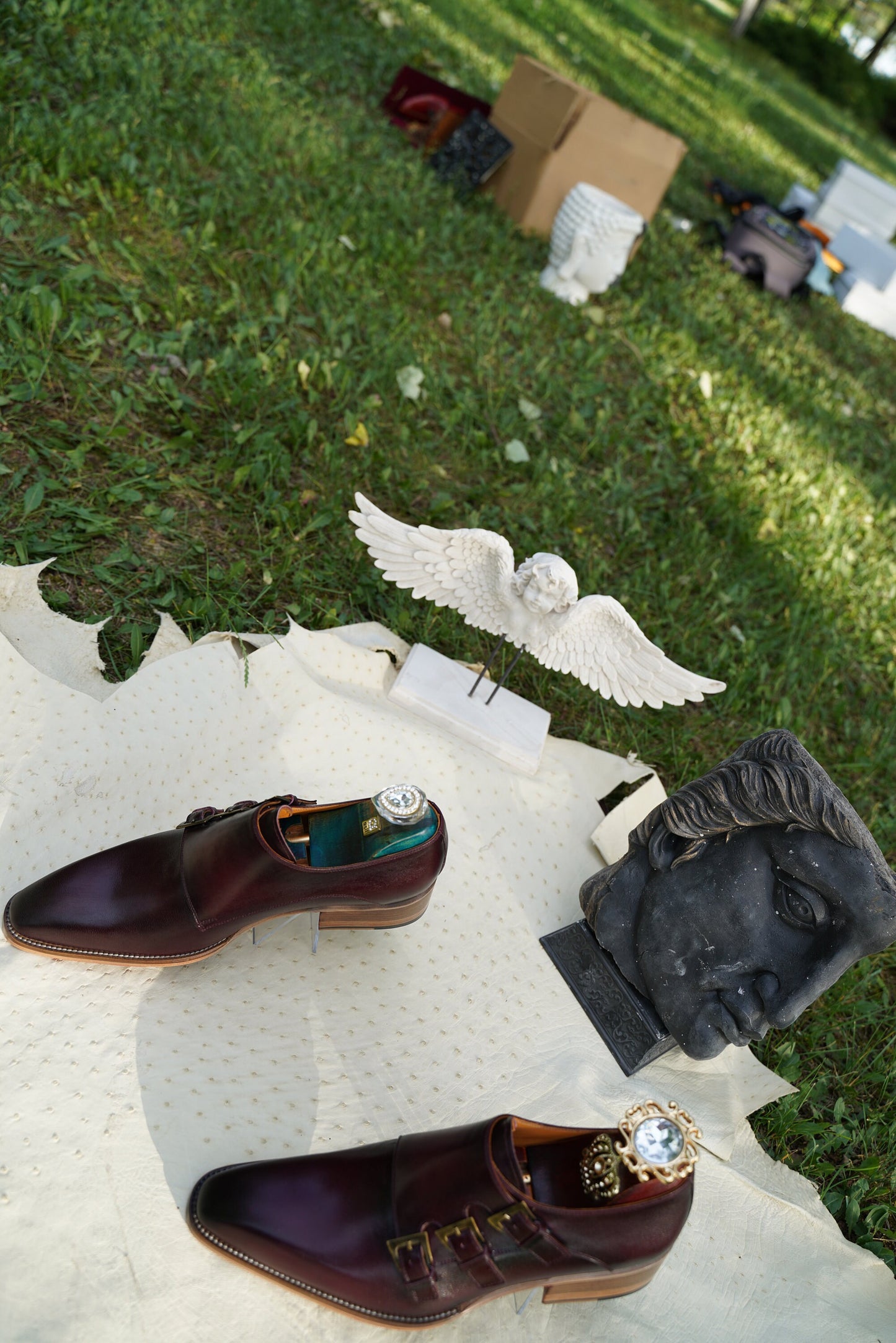 Triple Monk Strap Shoes For Men Goodyear Welted Mens Shoes Suit Shoes /Custom mens shoes, Mens Dress Shoes/ Luxury Men Shoes/ Asil Shoes
