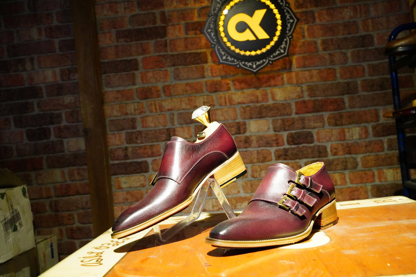 Triple Monk Strap Shoes Leather Handmade Premium Custom Monk Men Shoes / Gift for him/ Dress Shoes For Men/ Luxury Shoes For Men