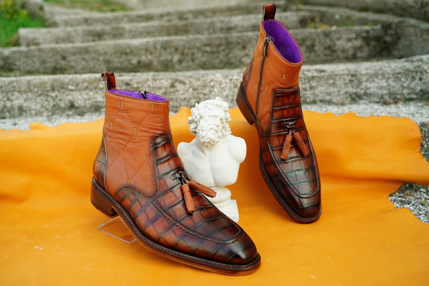 Chukka Boots For Men's, Leather Men Boots, Handmade Made to Order Men Boots,Dress & Casual Wear Boots,Men Leather Boot