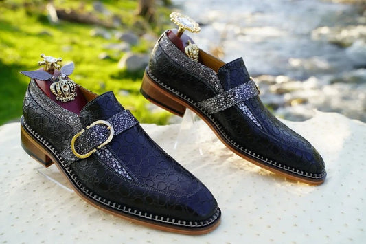 Jewelled Loafers For Men Luxury Premium Quality Loafer For Men Slip Ons For Men Genuine Leather Handmade Made To Order Customizzed
