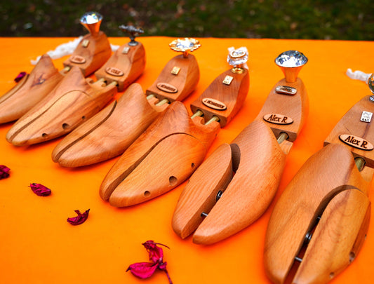 3 Pairs Customizable Cedar Wooden Adjustable Shoe Trees With Jewelry Top Quality Bespoke  Handcrafted |Asilshoes| Great Gift For Him