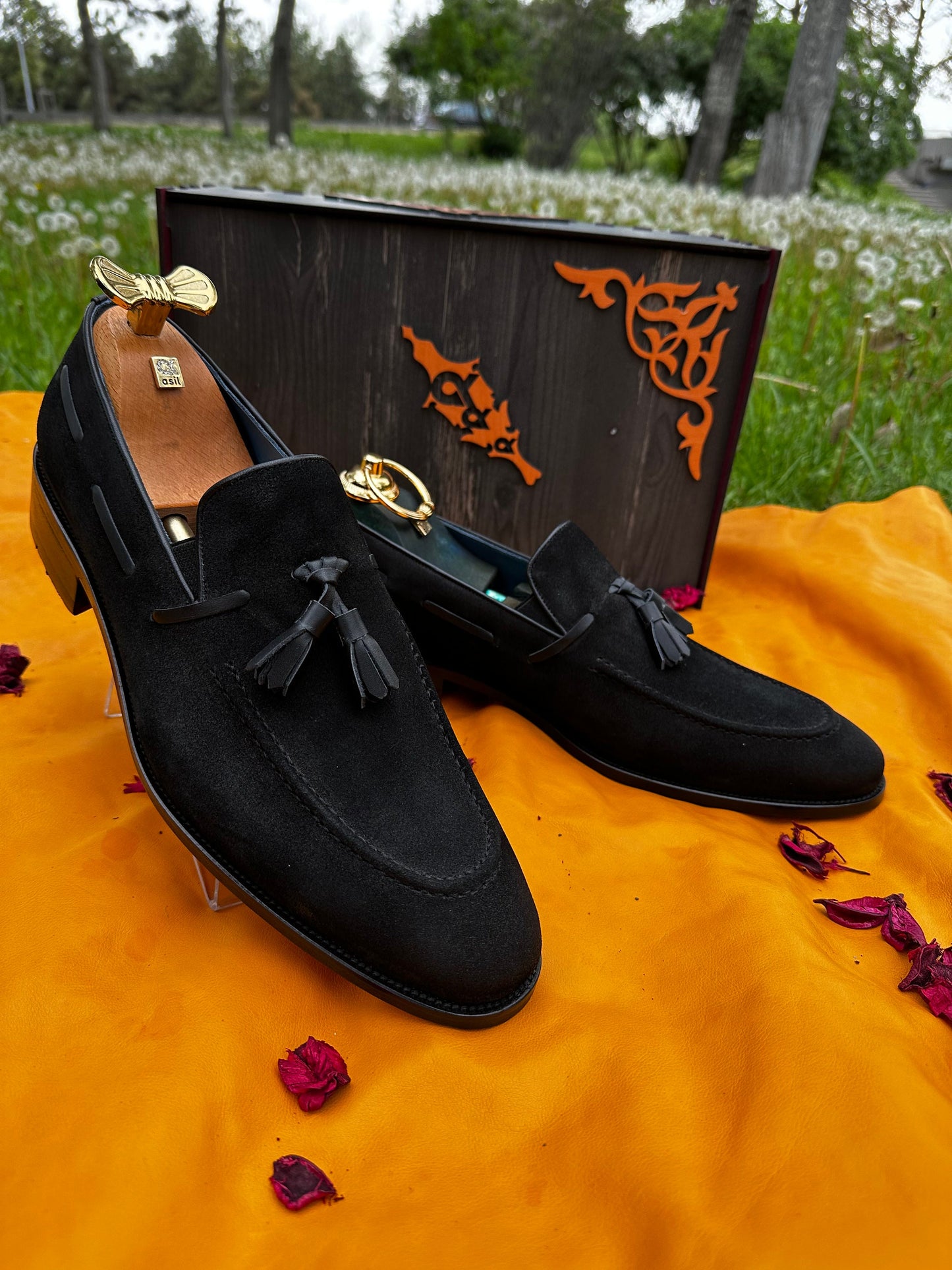 Black Suede Men Dress Shoes Premium Quality Customizable  Luxury Leather Shoes  Made-To-Order Bespoke