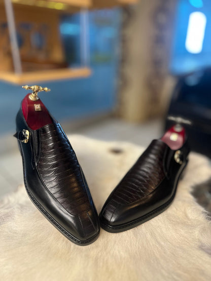 Genuine Leather Men Dress Shoes Dress Shoes Monk Strap Loafer For Men